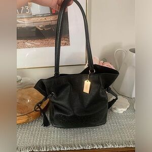 Coach Andy Tote Bag Large with Horse and Carriage